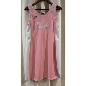 Hardwood Classics LA Lakers Dress‎ Womens Large Los Angeles Jersey Embroidered